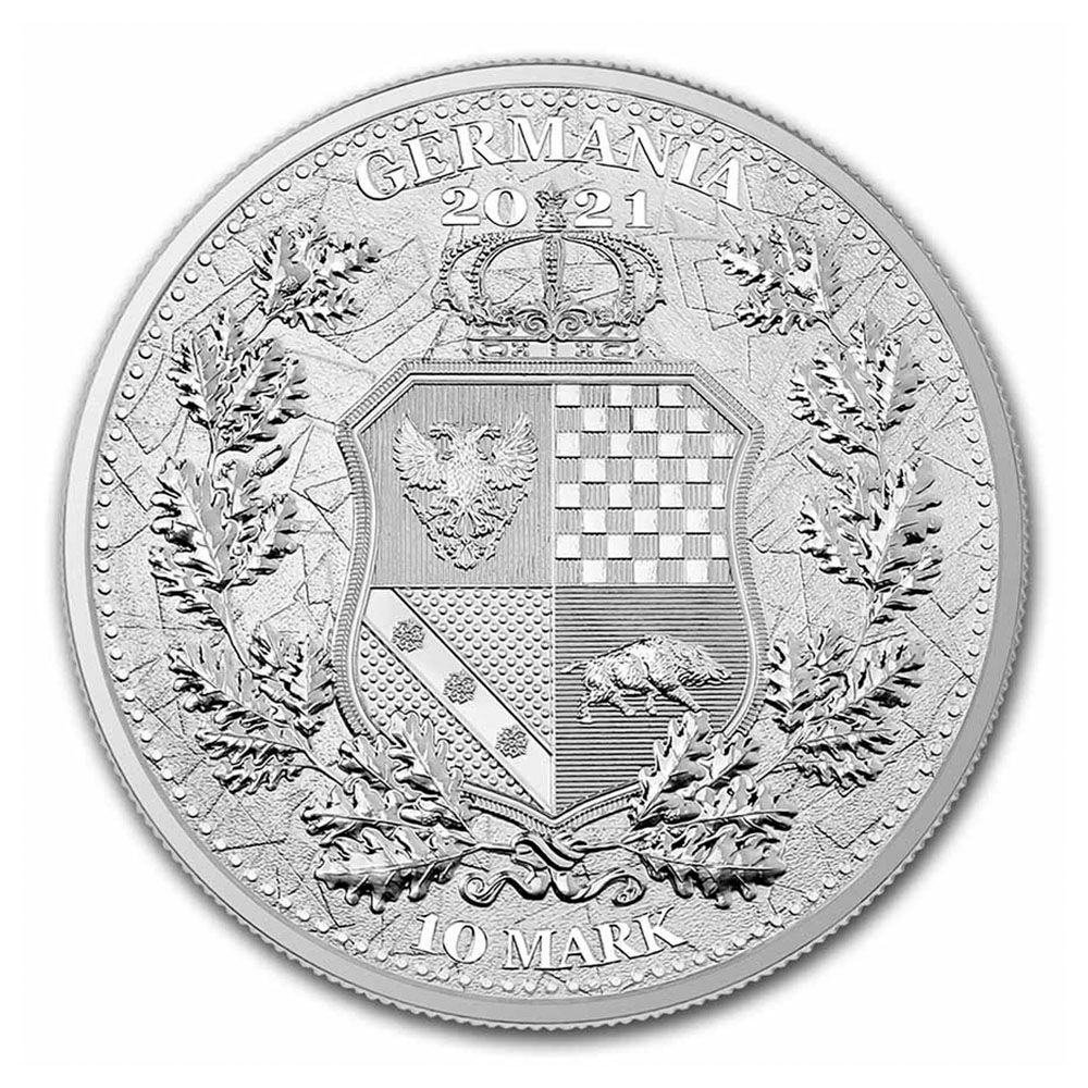 2021 2oz Allegories .9999 Fine Silver Round - Germania Mint 2