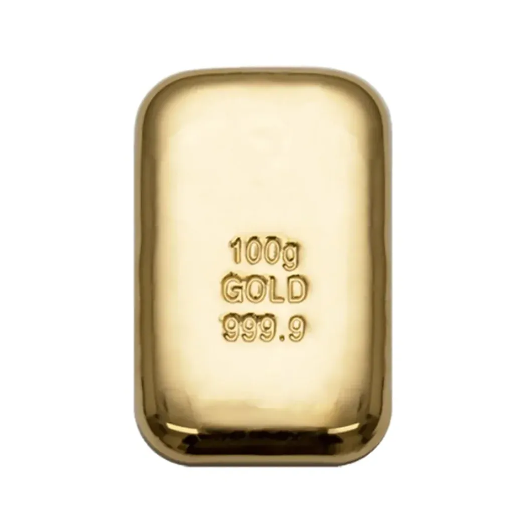 100g 'Generic Brand' Gold Cast Bar