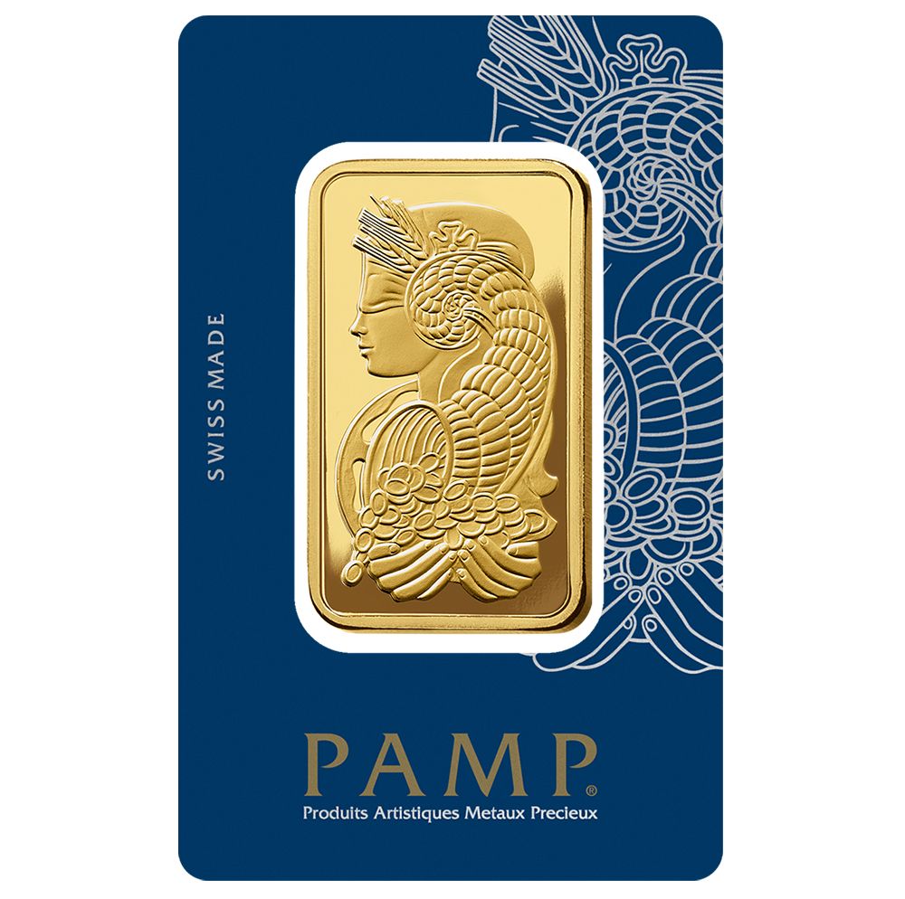 100g PAMP Suisse Gold Minted Bar 