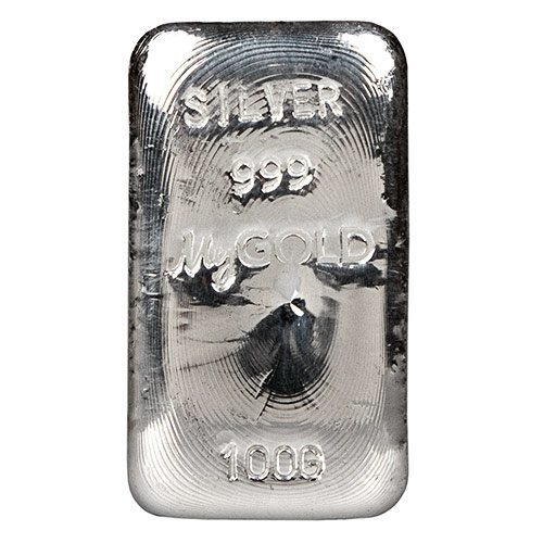 100g Silver Cast Bar