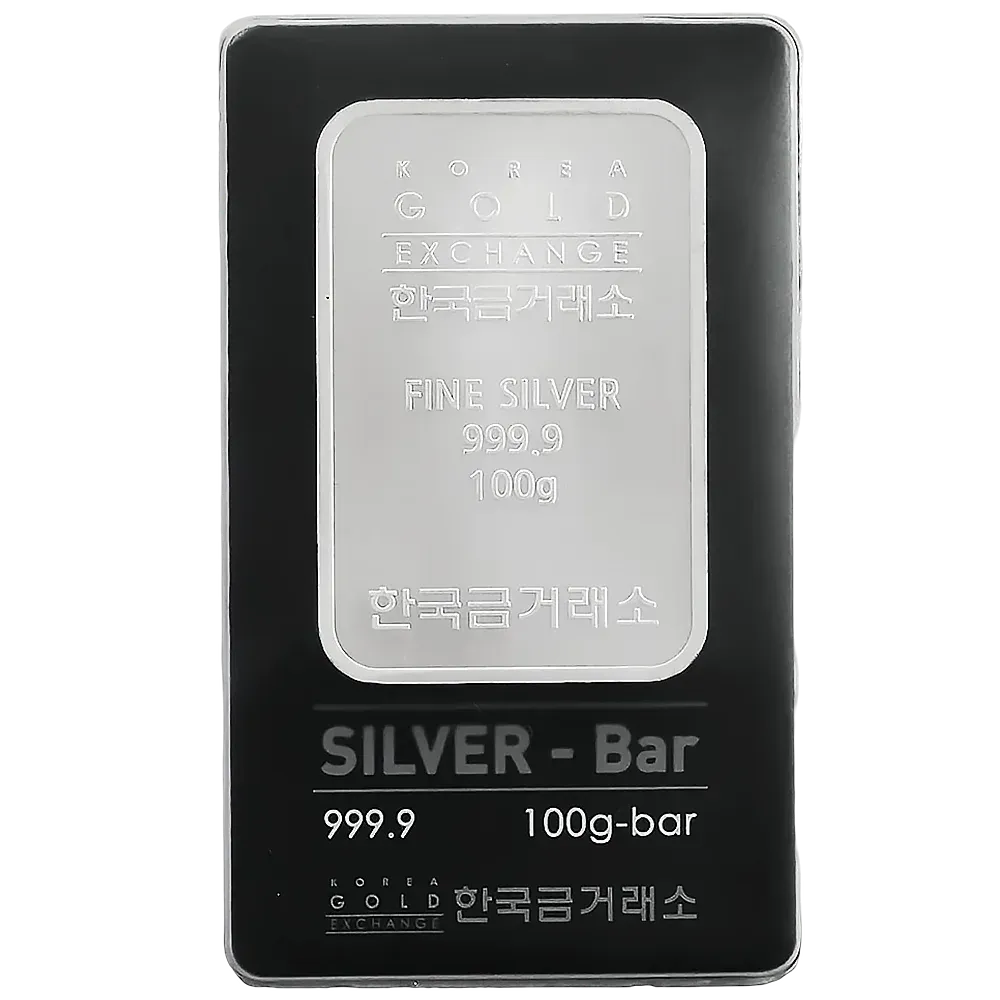 100g Silver Korean Exchange Minted Bar