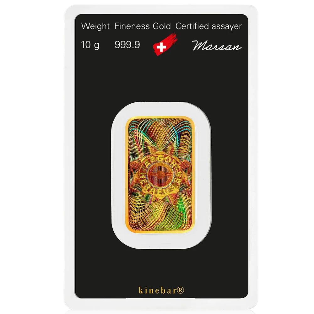 10g Argor Heraeus Gold Kinebar