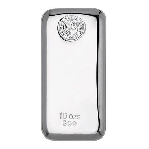 10oz Perth Mint Silver Cast Bar