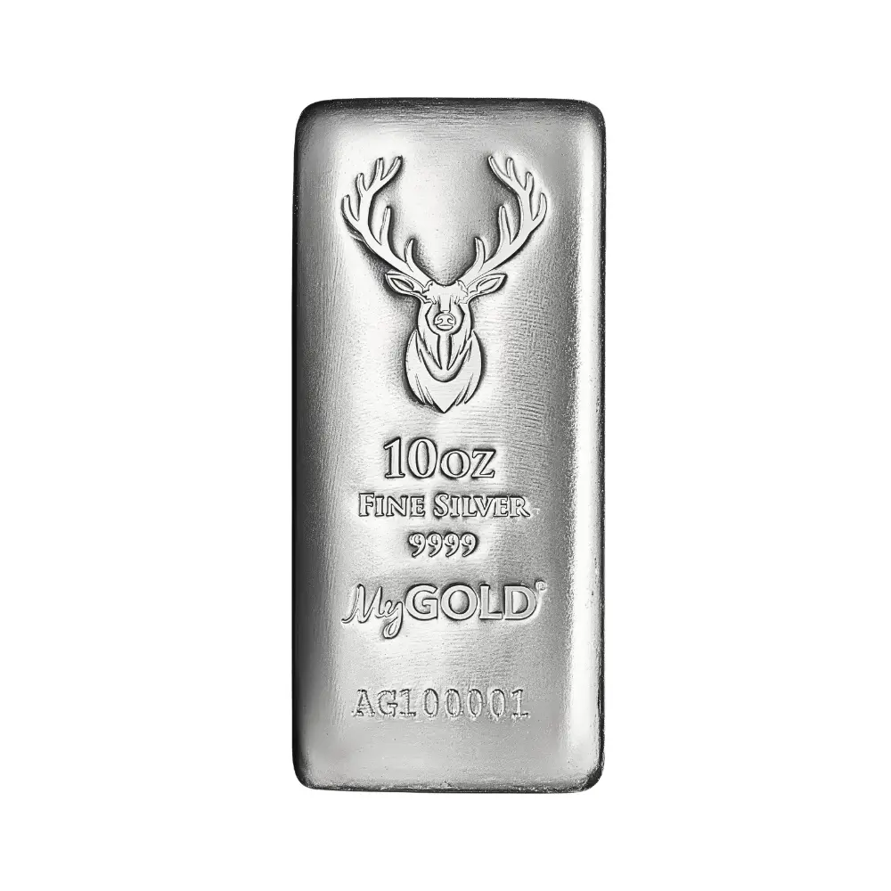 10oz 'Trophy Stag' Silver Bars