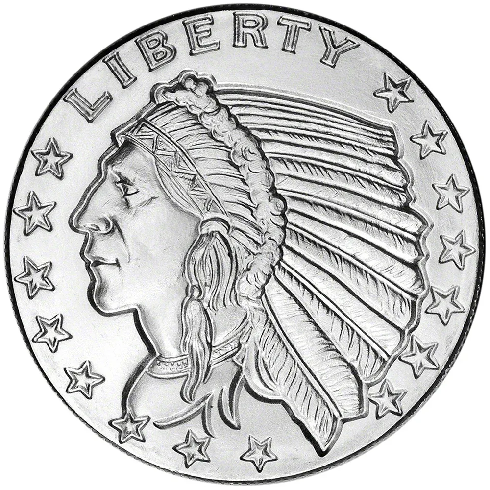 1929 1oz Silver Round - Incuse Indian