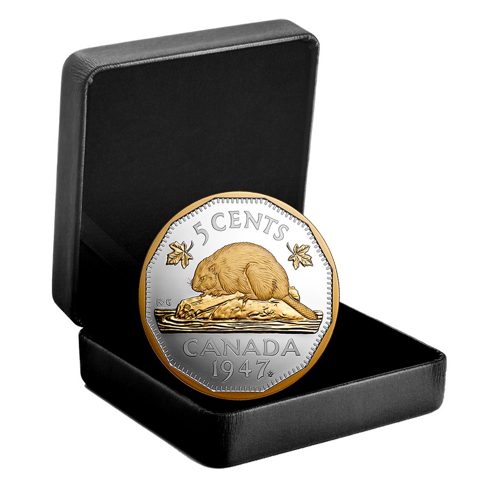 2023 Canada 2 oz Silver 5-Cents 1947 Maple Leaf Mark - Royal Canadian Mint