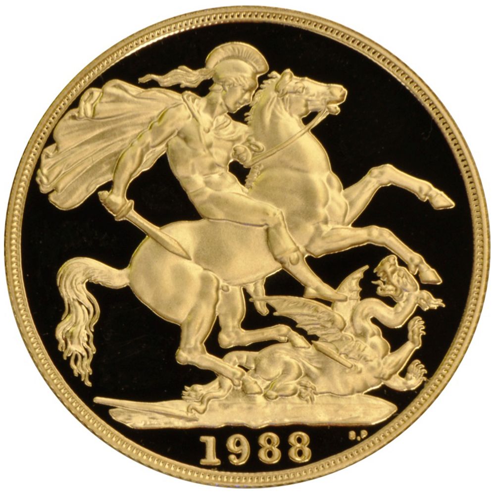 1988 Full Sovereign £2 Proof Coin (Pre-Owned)