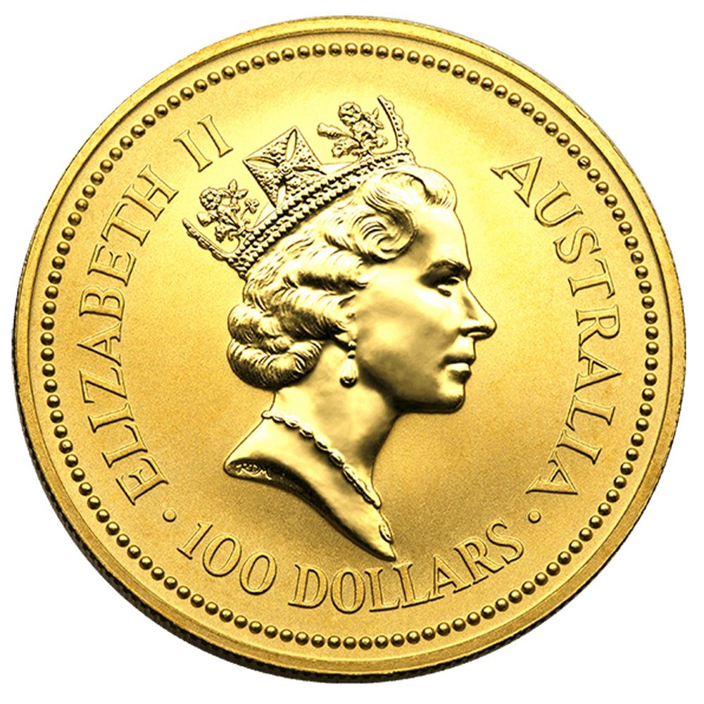 1oz Perth Mint Australian Gold Nugget Coin (1989)
