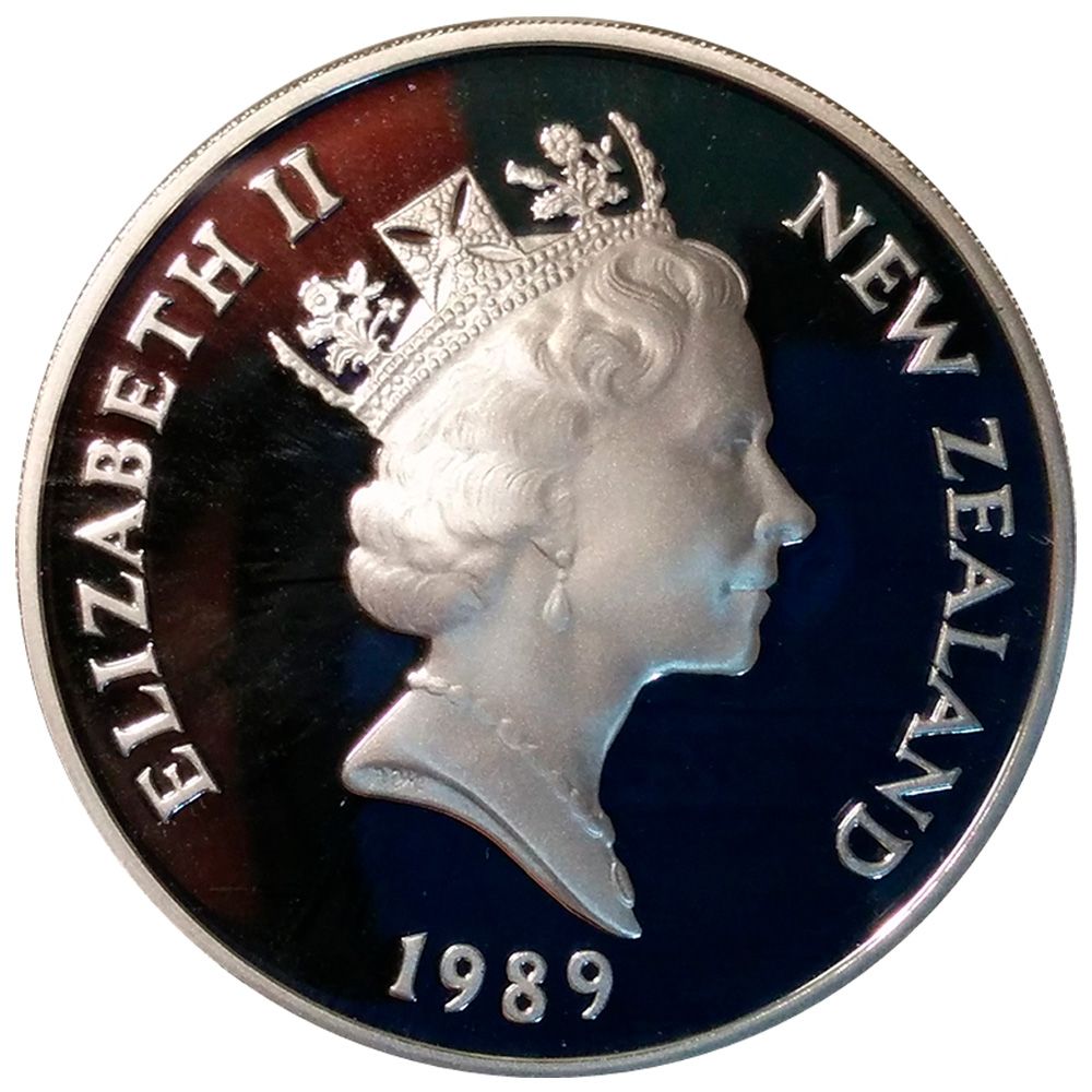 1989 NZ Commonwealth Games runner Coin (Pre-Owned)