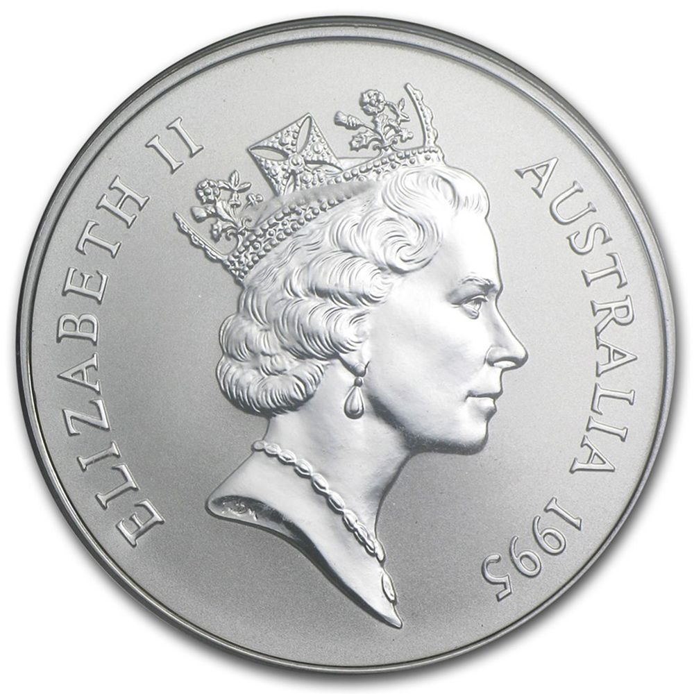 1995 1oz Silver Australian Kangaroo Coin in Card-3