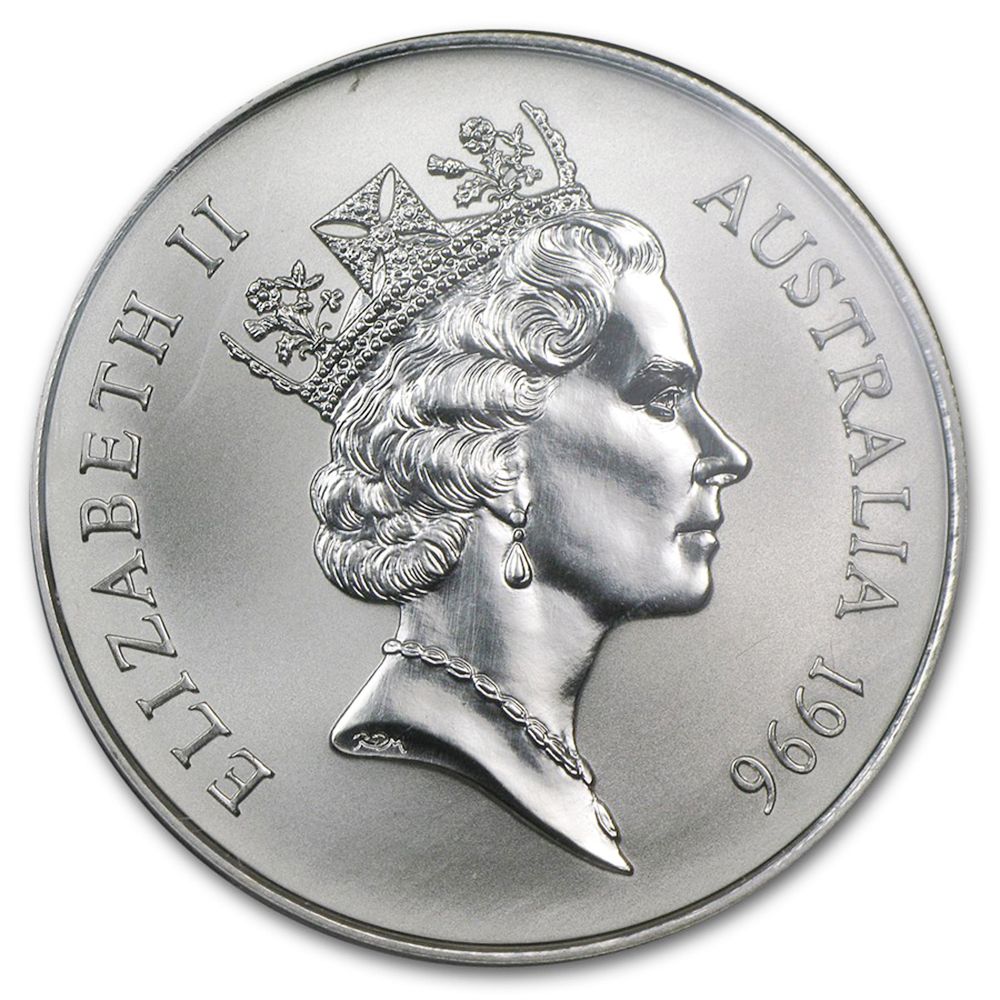 1996 1oz Silver Australian Kangaroo Coin in Card-3