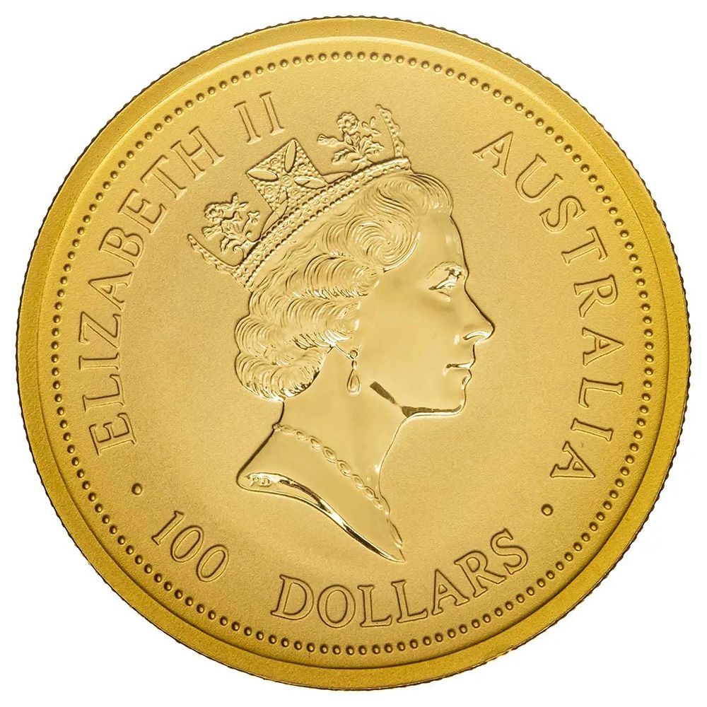 1997 1oz Australian Kangaroo Nugget Gold Coin