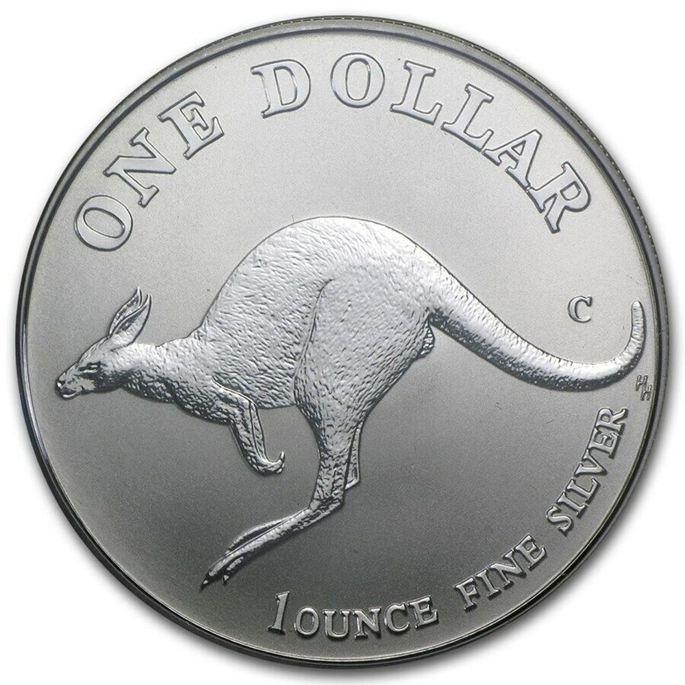 1998 1oz Silver Australian Kangaroo Coin in Card-2