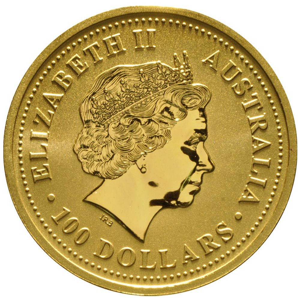 1999 1oz Australian Kangaroo Nugget Gold Coin-2
