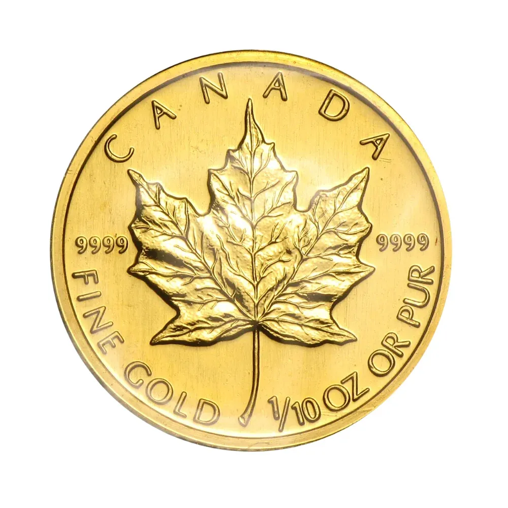 1/10oz Canadian Gold Maple Leaf (1991)