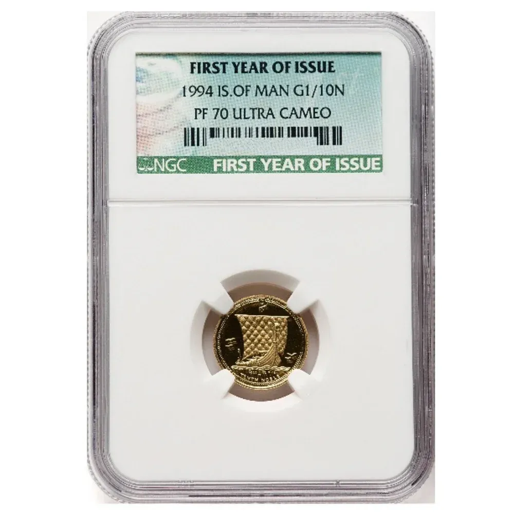 1/10oz Gold Isle of Man Proof Coin 1994 – PF‑ Ultra Cameo (NGC)