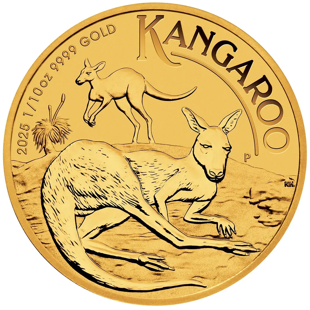 1/10oz Perth Mint Gold Kangaroo (2025)
