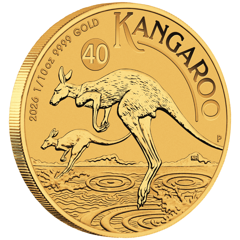 1/10oz Perth Mint Gold Kangaroo (2026)
