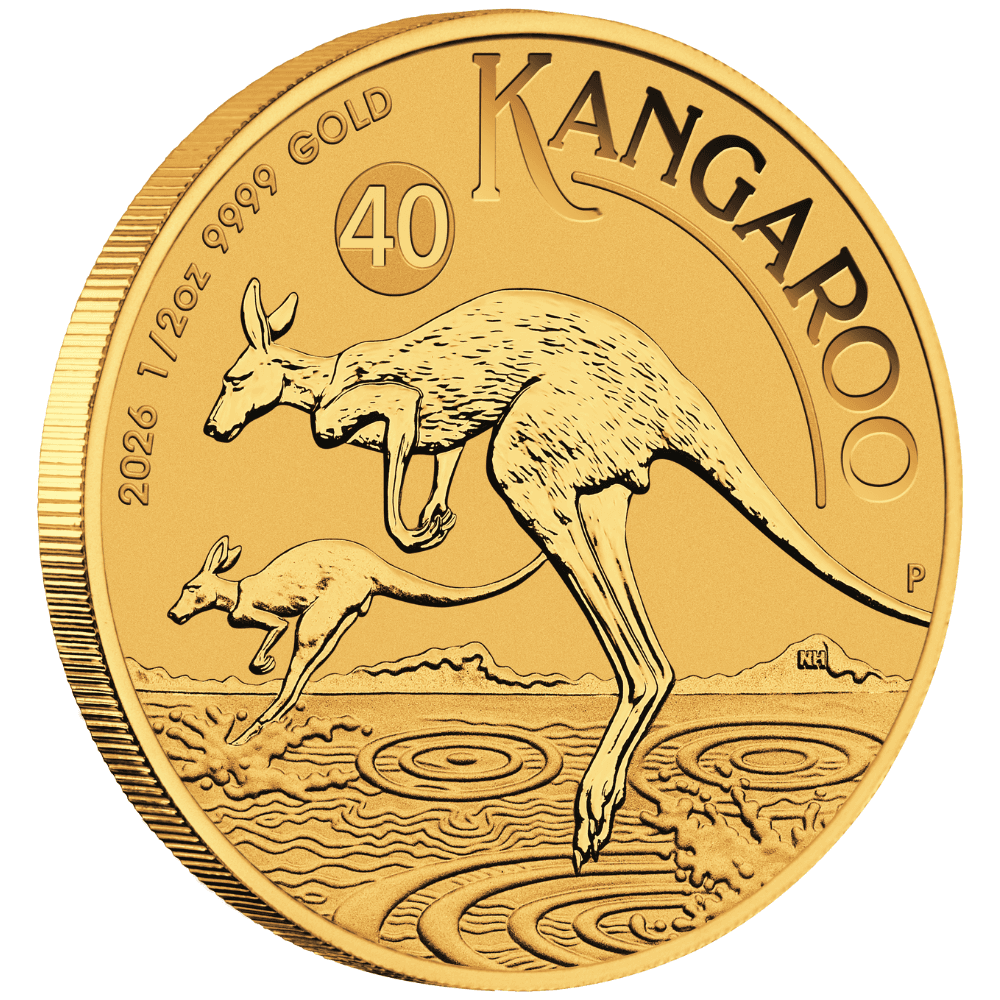 1/2oz Perth Mint Gold Kangaroo (2026)