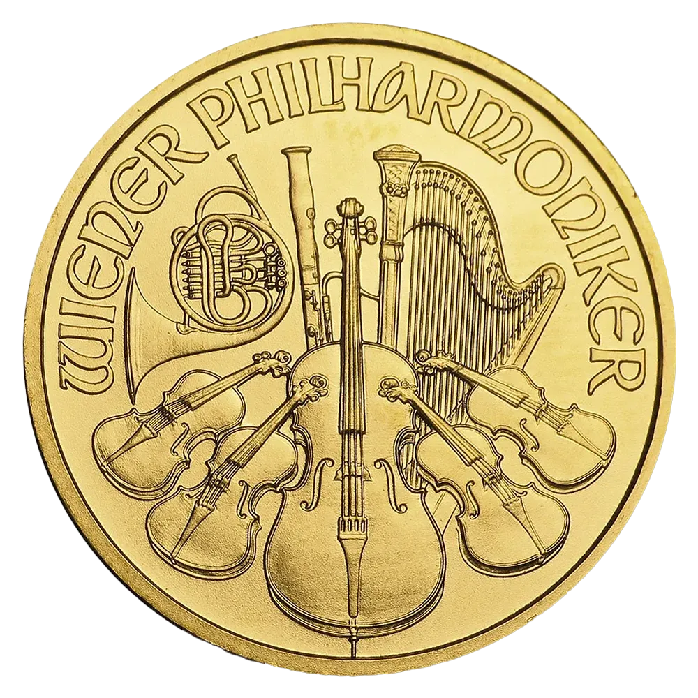 1/4oz Gold Austrian Vienna Philharmonic Coin (2010)