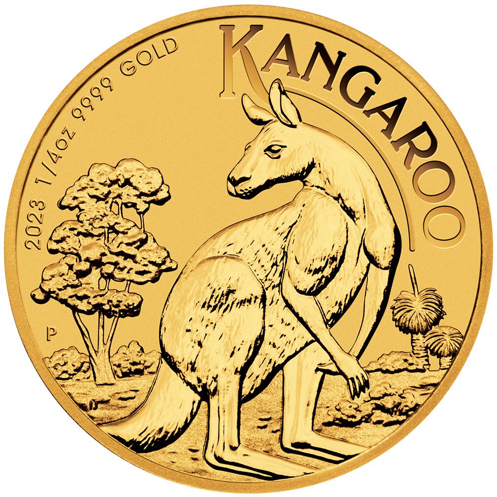 1/4oz Perth Mint Gold Kangaroo (2023)