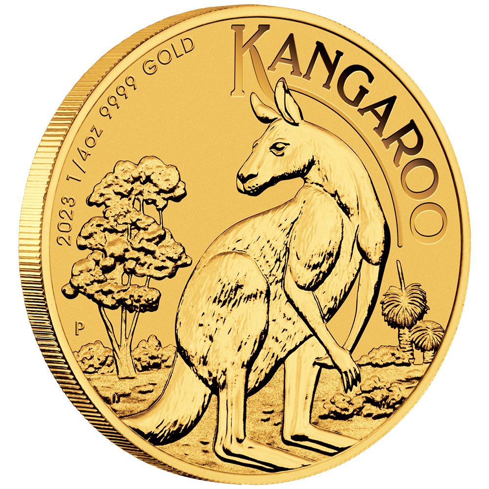 1/4oz Perth Mint Gold Kangaroo (2023)