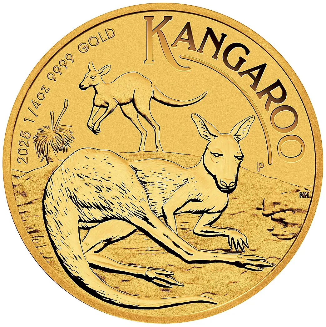 1/4oz Perth Mint Gold Kangaroo (2025)