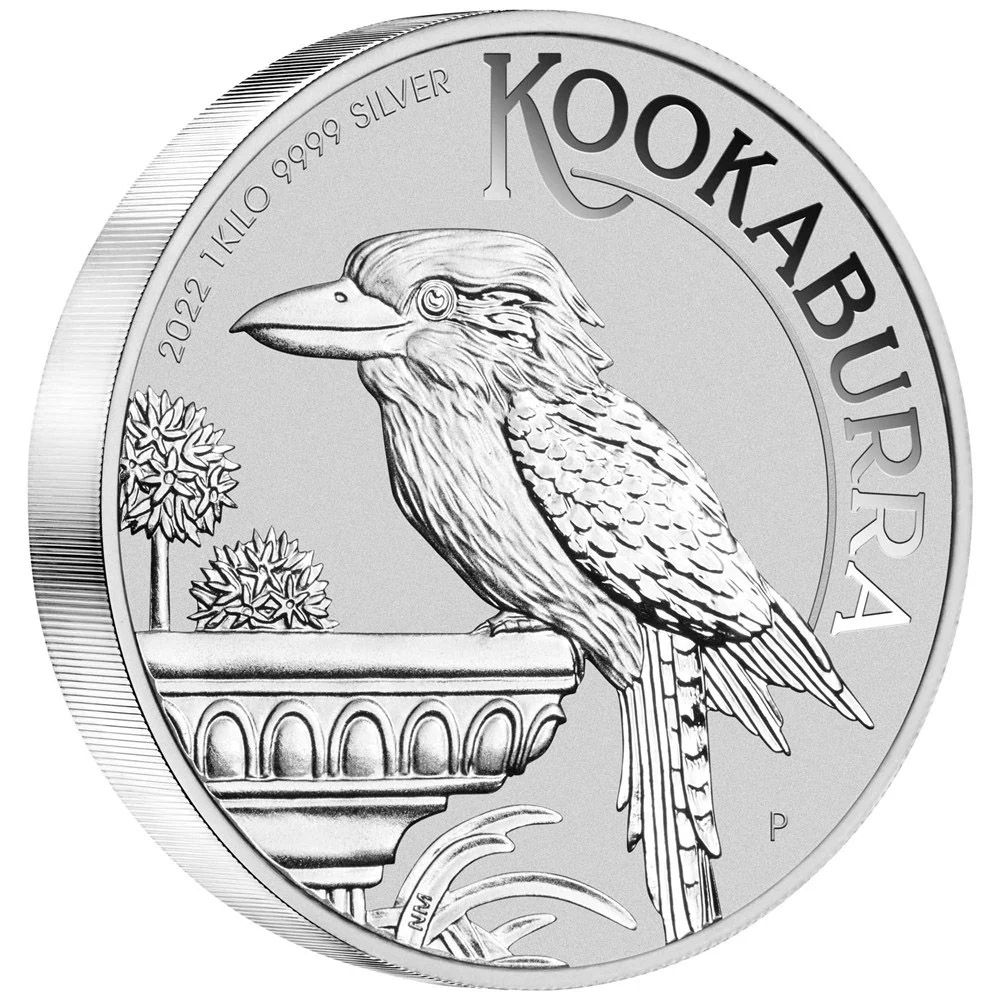 1kg Perth Mint Silver Kookaburra 2022-2