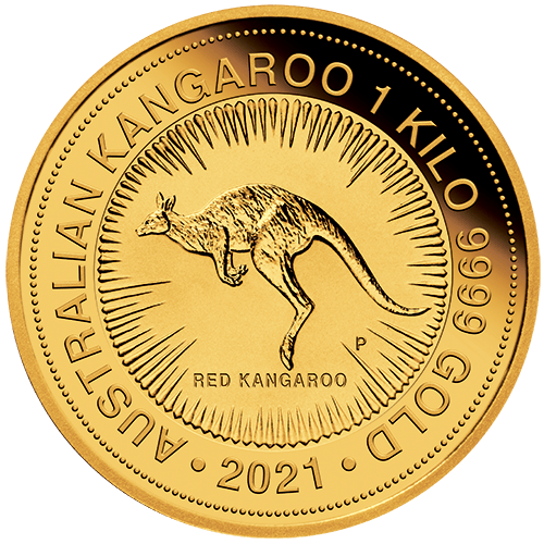 1kg Perth Mint Gold Kangaroo 2021