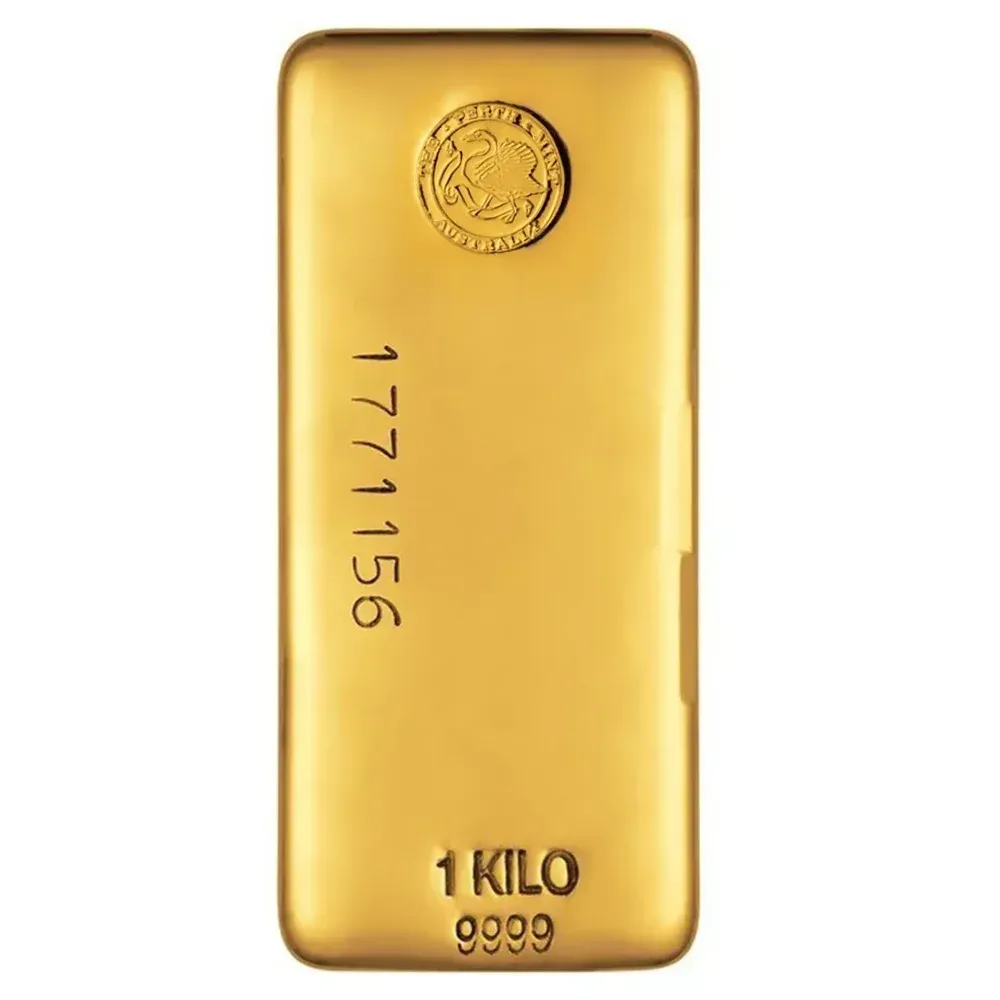 1kg Perth Mint Classic Gold Cast Bar