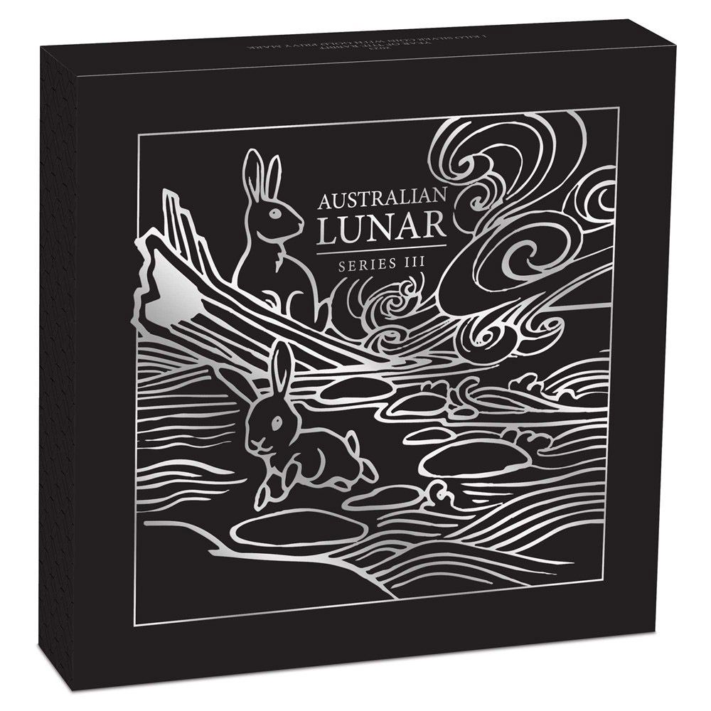 2023 1kg Silver Year of the Rabbit with Gold Privy Mark-5