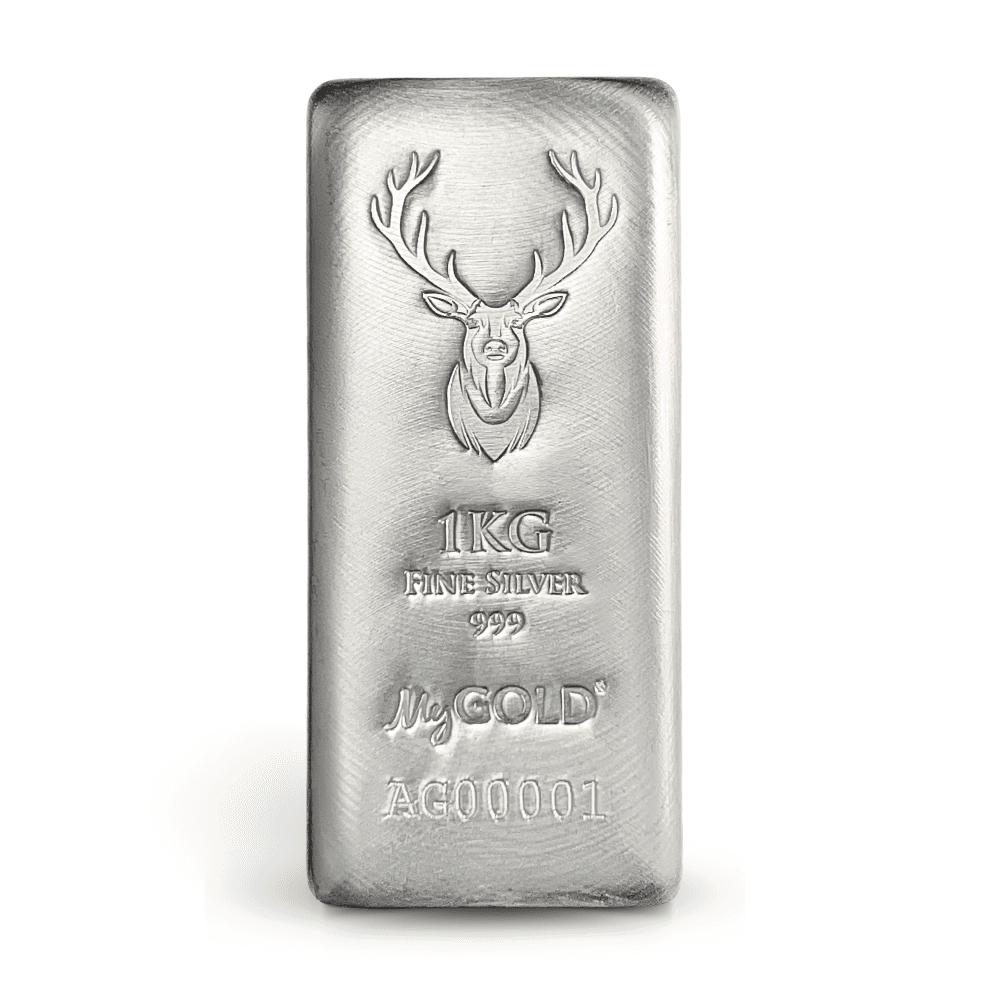 1kg 'Trophy Stag' Silver Bars
