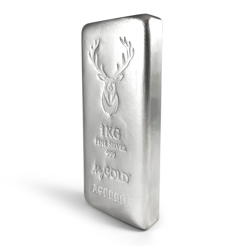 1kg 'Trophy Stag' Silver Bullion Bars (New) 2