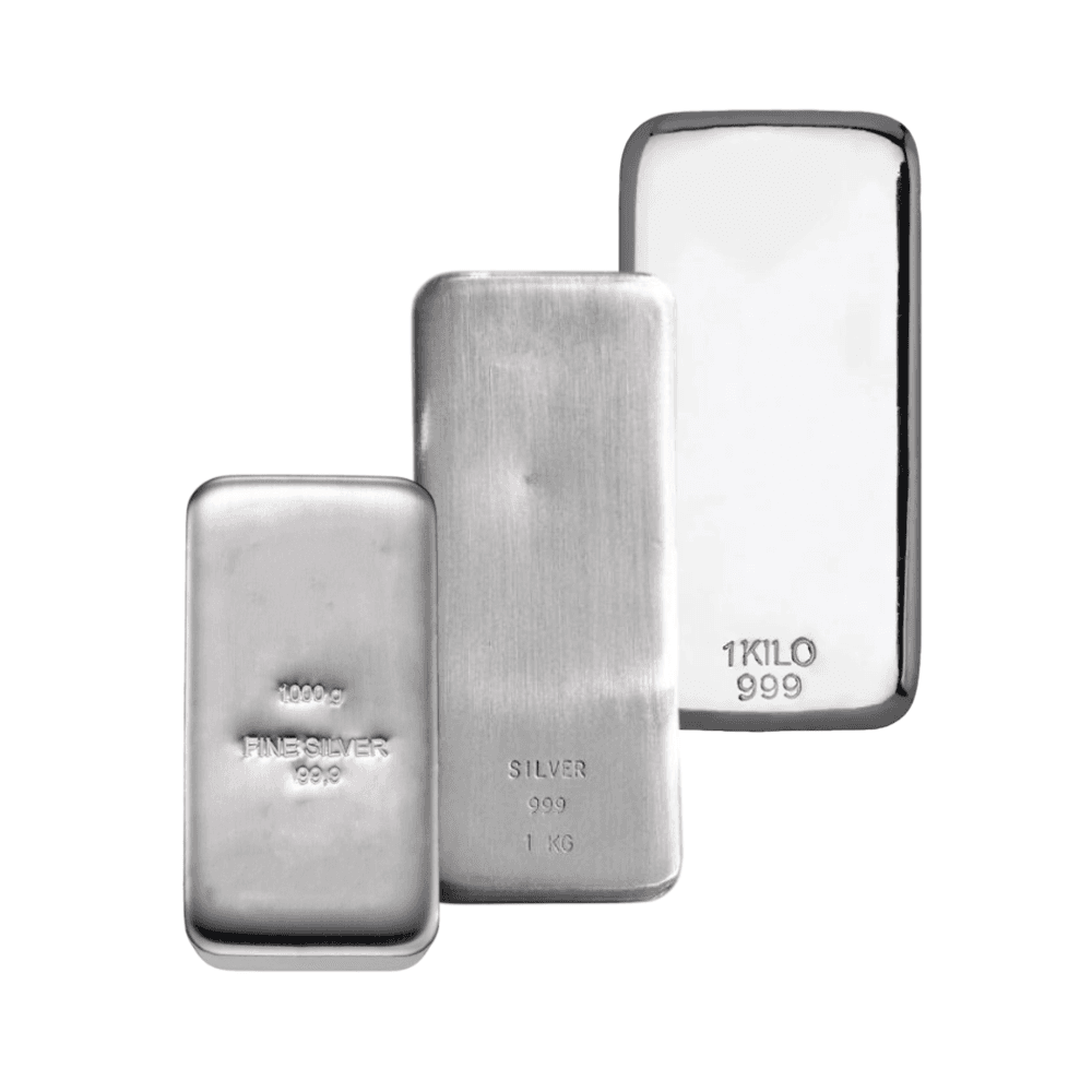 1kg Silver Cast Bar - Dealer's Choice