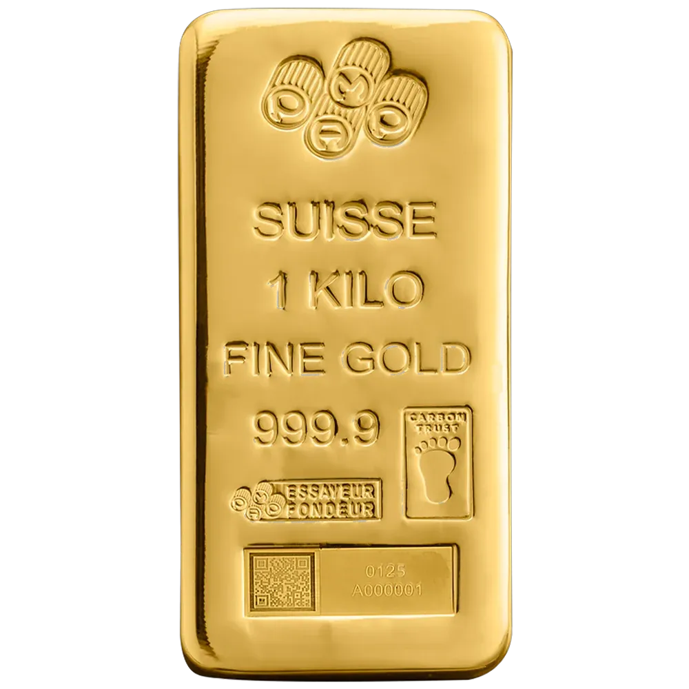 1kg PAMP Suisse Gold Cast Bar (NEW)