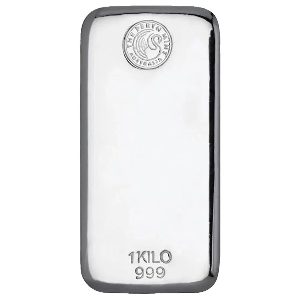 perth mint 純銀 インゴット 1kg パースミント シルバー1kgインゴット（新品未使用）9999