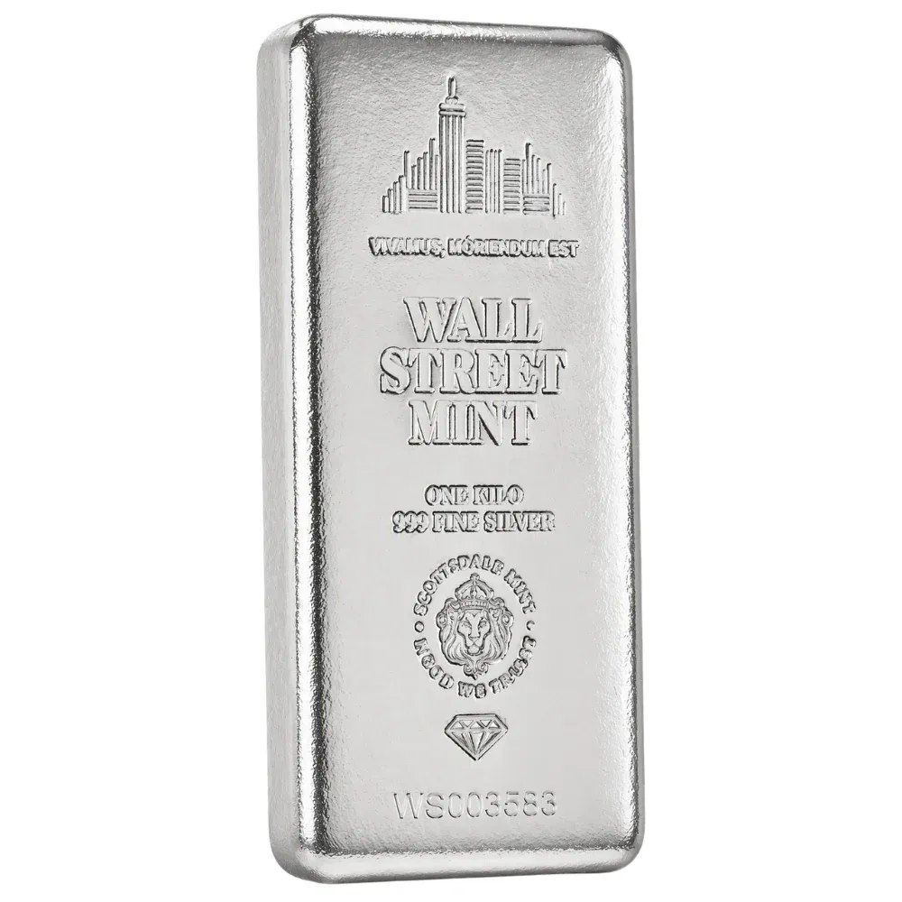 1kg Scottsdale the Wall Street Mint Silver Bar