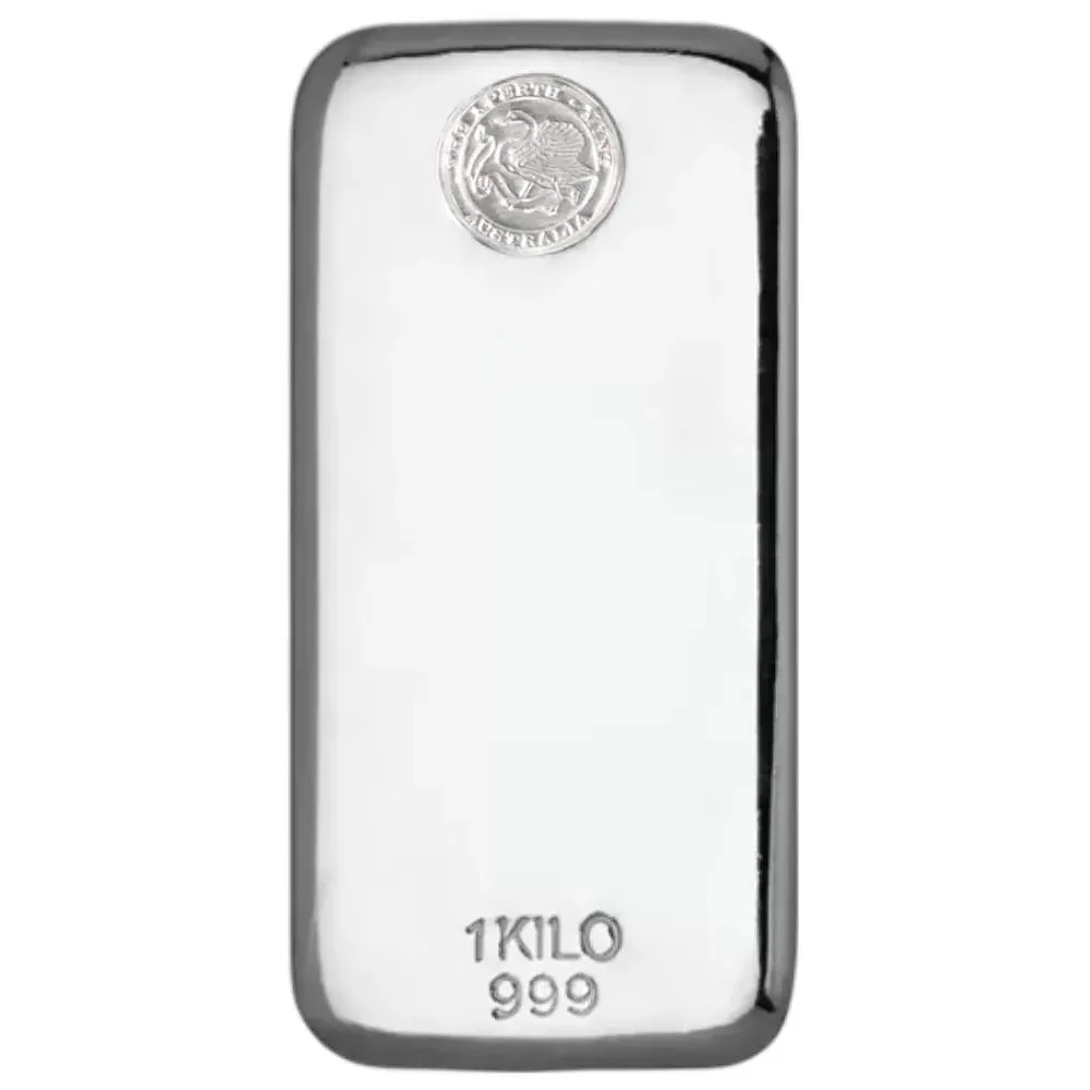 1kg Silver Perth Mint Classic Cast Bar