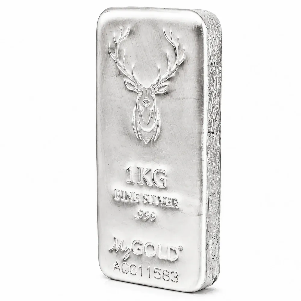 1kg Silver Stag Cast Bar