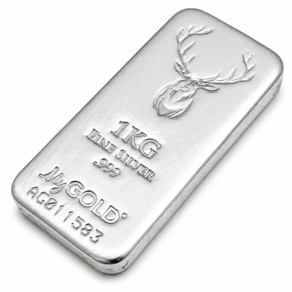 1kg Silver Stag Cast Bar