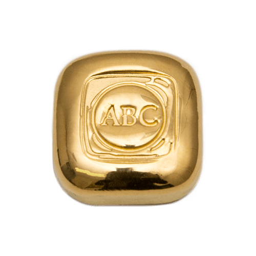1oz ABC Gold Bullion Cast Bar