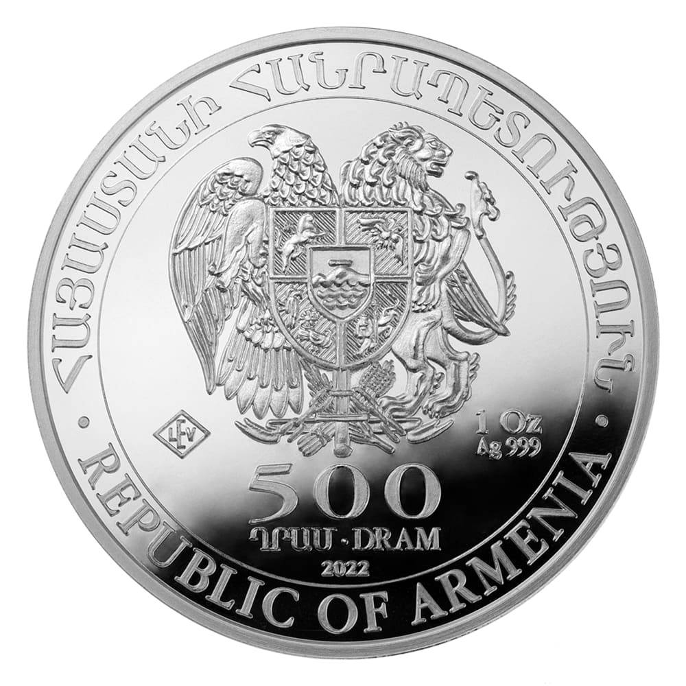 1oz Armenian Silver Noah's Ark Coin
