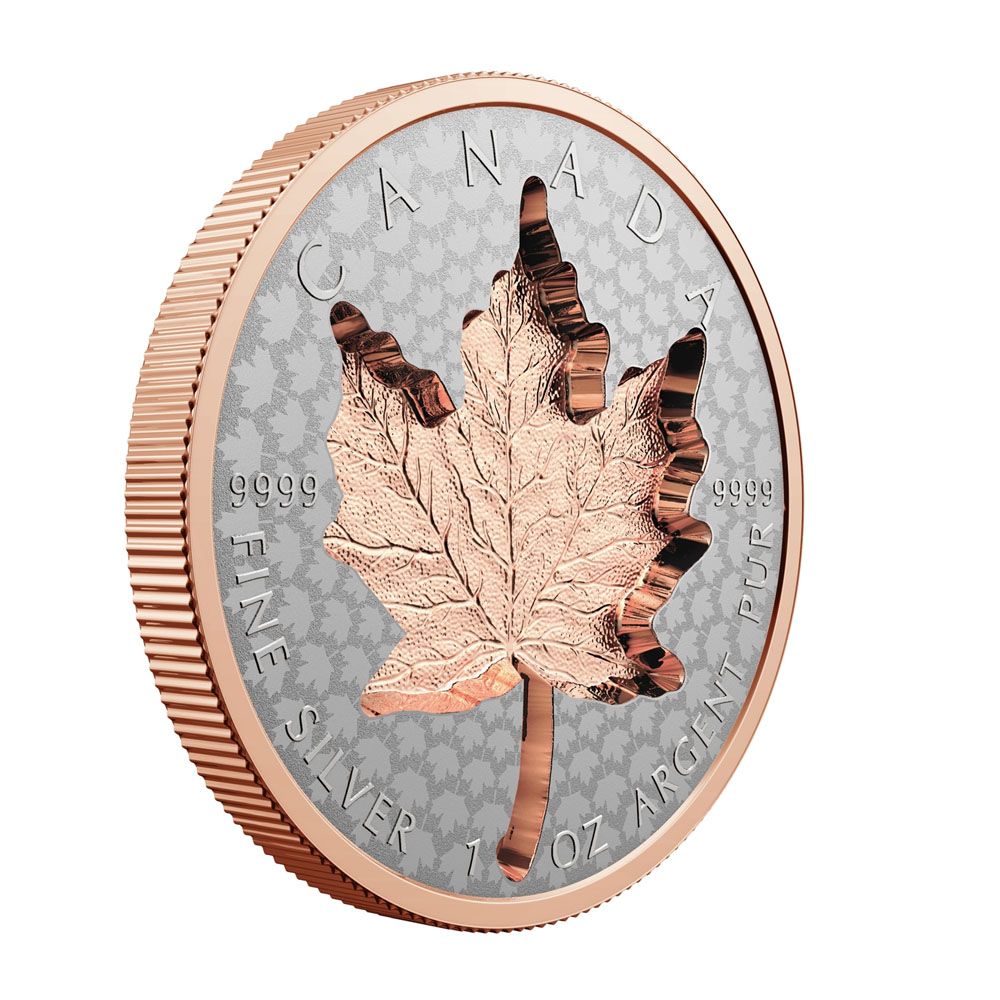 2022 1oz Canada Super Incuse Maple Leaf .9999 Silver Coin 2