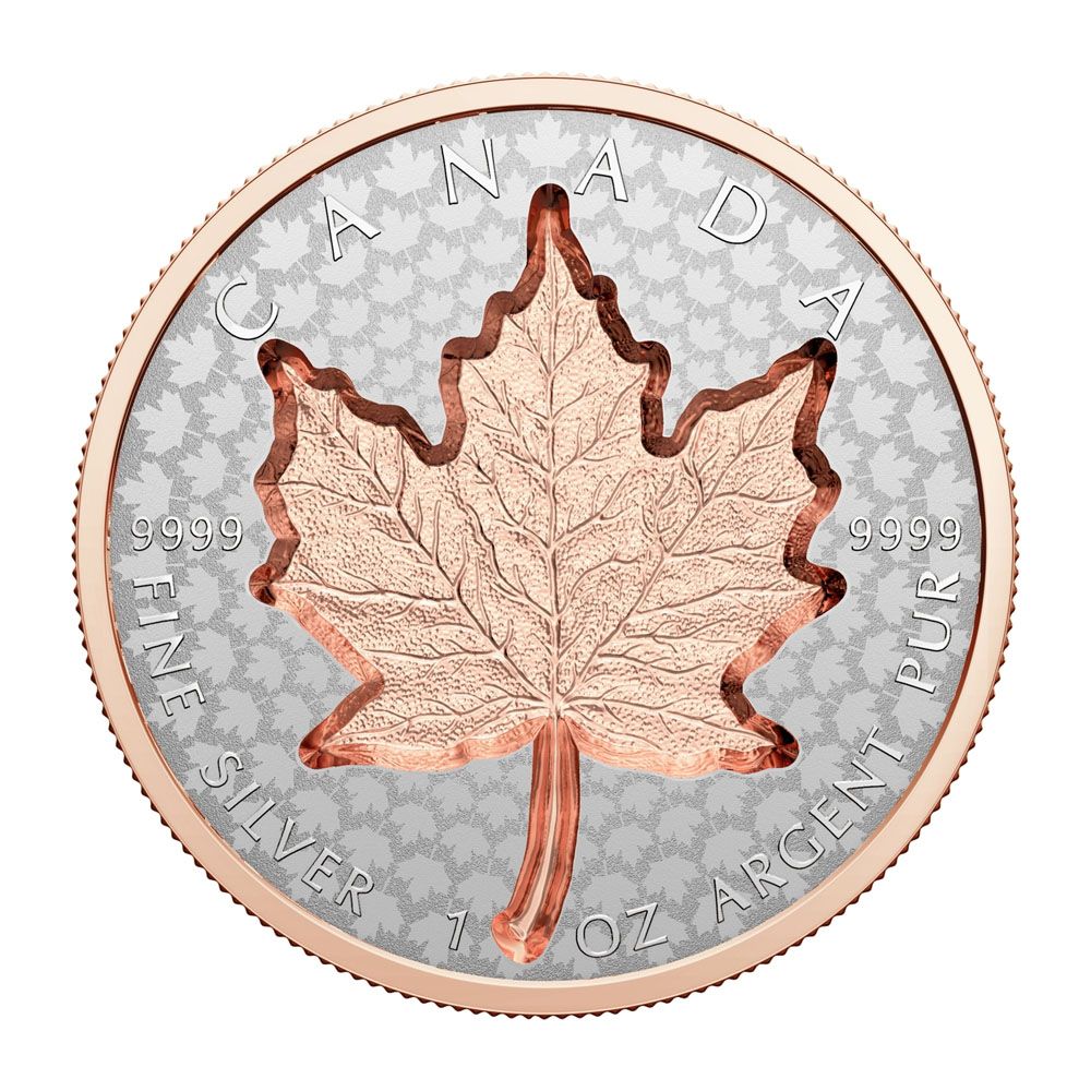 2022 1oz Canada Super Incuse Maple Leaf .9999 Silver Coin 1