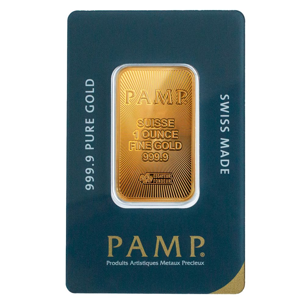 1oz PAMP Suisse Gold Minted Bar (New)