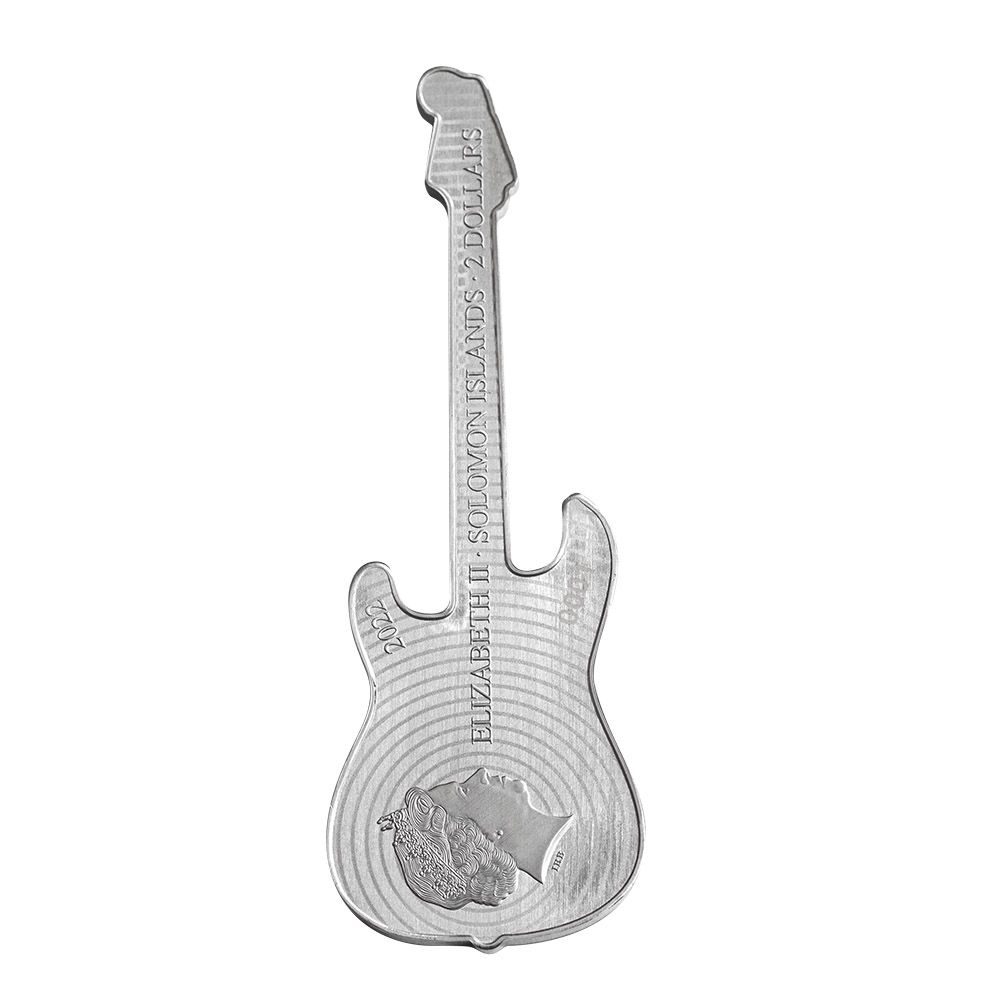 2022 1 oz Silver PAMP Fender Stratocaster Guitar in Fiesta Red