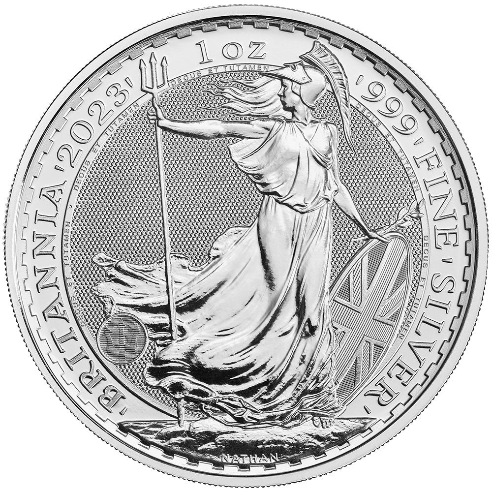 1oz Royal Mint Silver Britannia KCIII Individual Coin (2023)