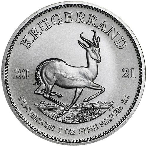 1oz South African Silver Krugerrand (2021)