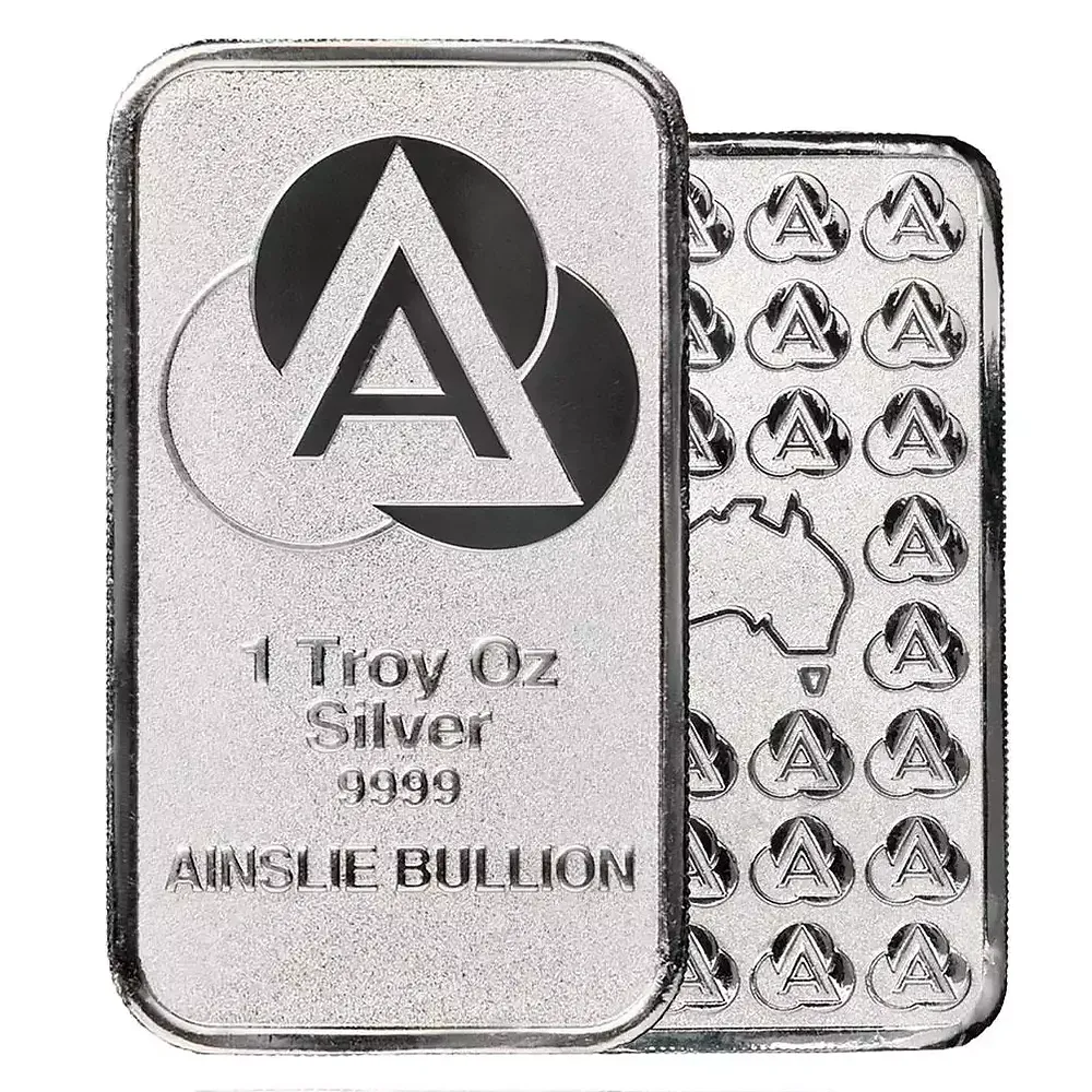  1oz Ainslie Minted Silver Bar
