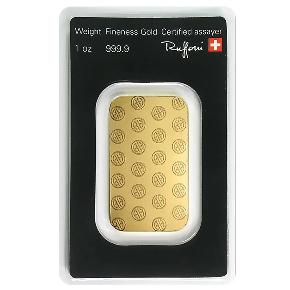 1oz Argor Heraeus Gold Minted Bar
